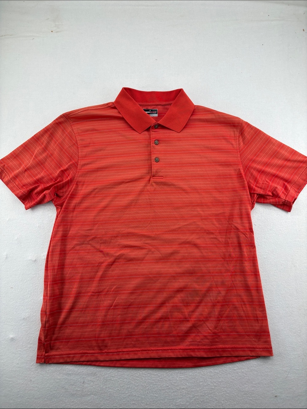 Grand Slam Men's Red Stripe Polo Shirt - Size XXL